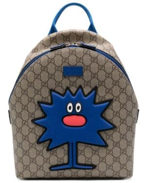 Gucci Mr. Little Miss. Monogram Backpack - Blue