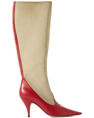 The Row Pointed-Toe Boots - Red