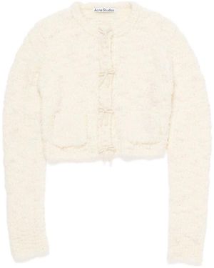Acne Studios Bow Cardigan - White