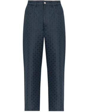 Givenchy Monogram Straight-Leg Jeans - Blue