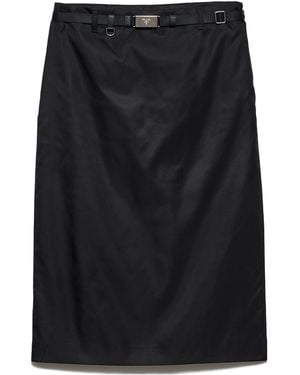 Prada Re-Nylon Pencil Skirt - Black