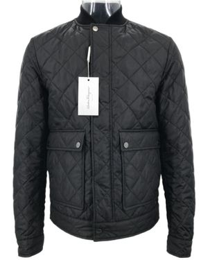 Ferragamo Diamond Quilted Quilted Cotton Suit - Grey