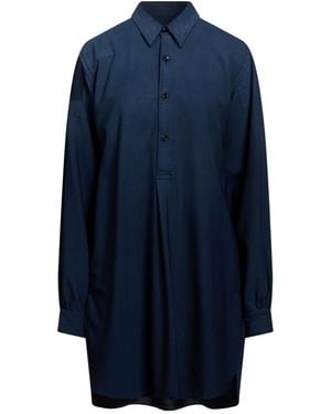 Maison Margiela Solidcolor Canvas Longsleeve Top - Blue