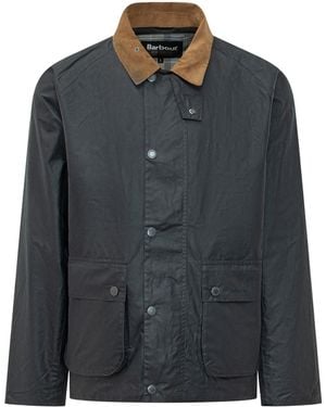 Barbour Collared Button-Up Jacket - Black