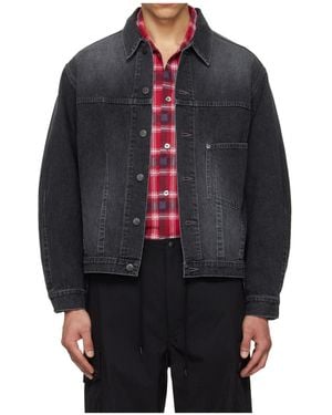 Needles Darts Bottom Long-Sleeve Denim Jacket - Blue