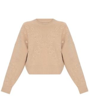 Ulla Johnson Vanessa Cut-Out Ribbed Jumper - Natural