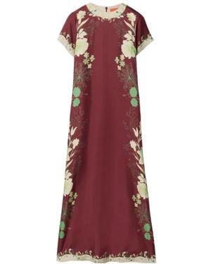 La DoubleJ Swing Midi Dress - Red