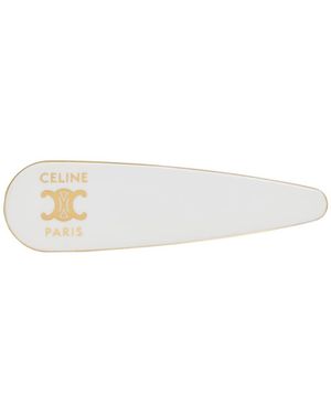 Celine Hair Clip - White