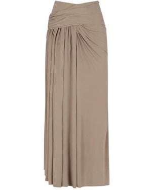 Christopher Esber Aiba Draped Jersey Skirt - Natural
