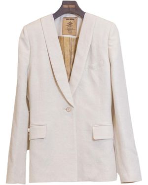 Uma Wang Casual And Simple Blazer - White