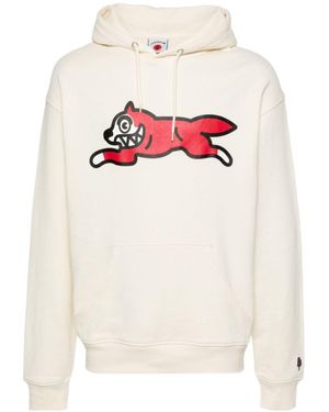 ICECREAM Long-Sleeved Hooded Sweatshirt - White