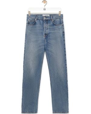 Loewe Straight Leg Denim Jeans - Blue