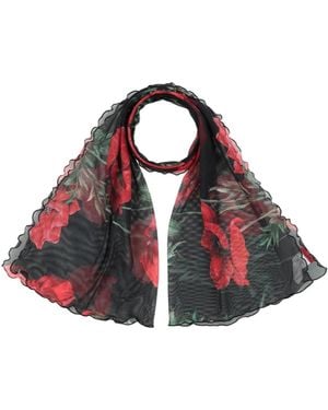 Dolce & Gabbana Floral Print Scarf - Red