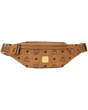 MCM Fursten Visetos-Print Belt Bag - Brown