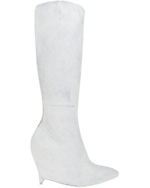 Maison Margiela Leather Wedge Heel Boots - White