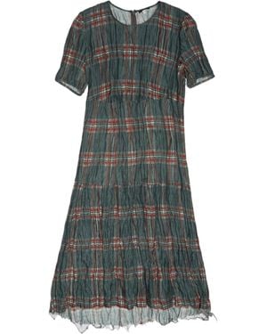 R13 Plaid Dress - Gray