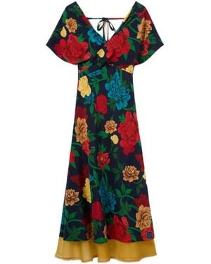 La DoubleJ Floral A-Line Dress - Multicolor