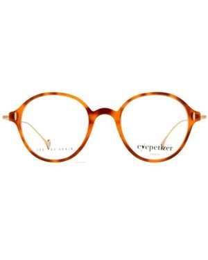 Eyepetizer Tortoiseshell Round-Frame Optical Glasses - Orange