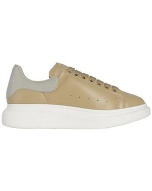 McQueen Oversized Lace-Up Trainers - Natural