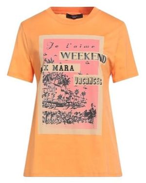 Weekend by Maxmara Printed Short-Sleeved T-Shirt - Orange