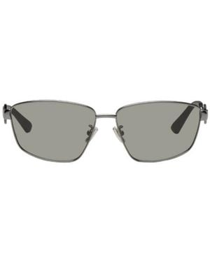 Bottega Veneta Logo Sunglasses - Metallic