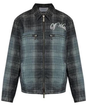 Off-White c/o Virgil Abloh Long-Sleeve Jacket - Gray