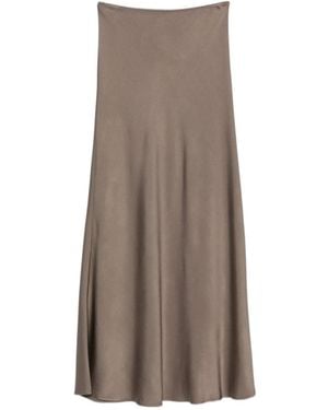 Fabiana Filippi Satin Skirt - Brown