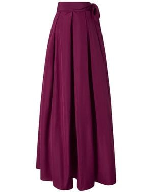 Pinko Cavallinaì Pleated Maxi Skirt - Purple
