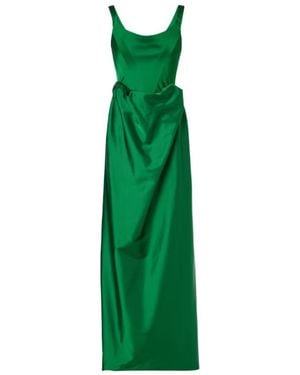 Vivienne Westwood Nova Camille Satin Corset Gown - Green