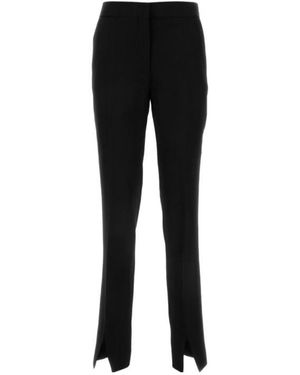 Jil Sander Casual Pants With Slit Hem - Black