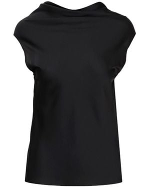Philosophy Di Lorenzo Serafini Drape Front Blouse - Black