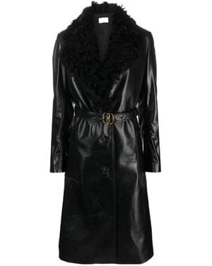 Bally Lapel Long-Sleeved Coat - Black