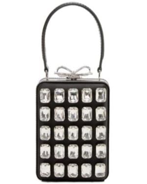 Self-Portrait Embellished Micro Bag - White