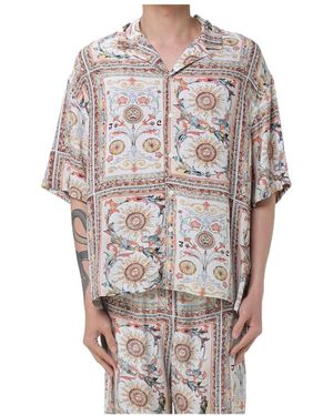 Just Cavalli Relaxed Printed Shirt - Grey