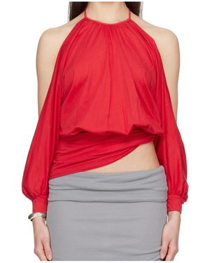 GIMAGUAS Halter-Neck Open Top - Red