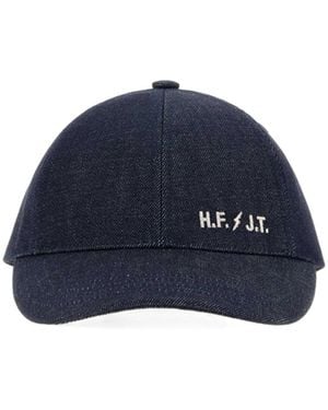 A.P.C. Rabbit Denim Baseball Cap - Blue