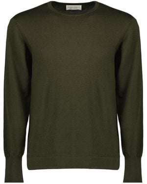 Officine Generale Crew-Neck Jumper - Green