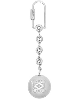 Loewe Pebble Keyring - White