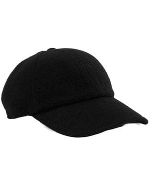 Saint Laurent Textured Baseball Cap - Black