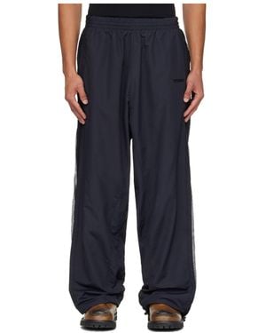 Vetements Drawstring Side Detailed Trousers - Blue