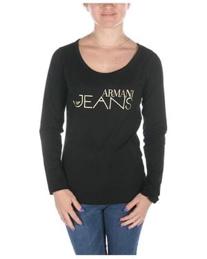 Armani Jeans Logo Detail T-Shirt - Black