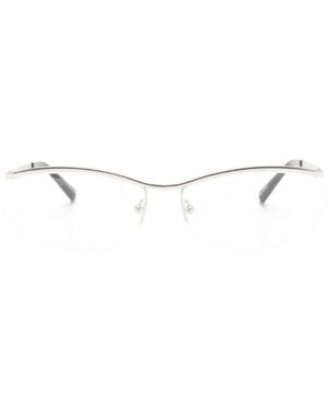 The Attico Half Frame Glasses - White