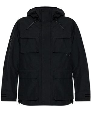 Moose Knuckles Hooded Utility Jacket - Blue