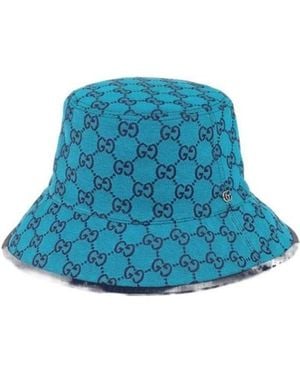 Gucci Gg Bucket Hat - Blue