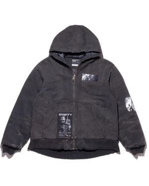 Enfants Riches Deprimes War Started Hooded Work Jacket - Grey