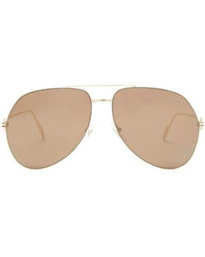 Cartier Aviator Frame Sunglasses - Natural