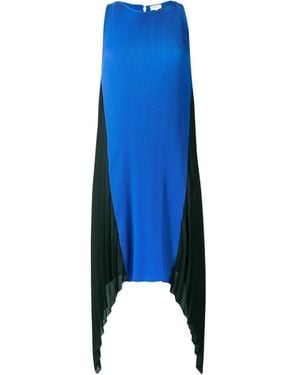 KENZO Ribbed Asymmetric Dress - Blue