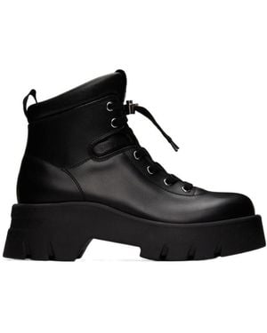 Gianvito Rossi Lace-Up Boots - Black