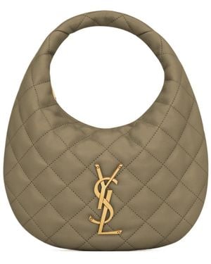 Saint Laurent Icarino Quilted Tote Bag - Green