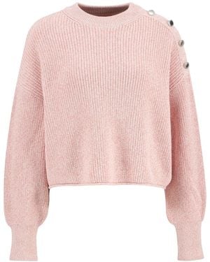 Barbour Pure Cotton Knit Sweater - Pink